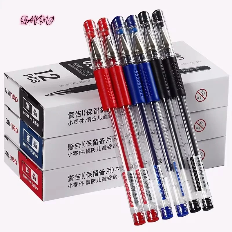 

6Pc Gel Pen And Refill Black Blue Red Ink Bullet 0.5mm Gel Pens School&Office Supplies Stationery With korean stationery