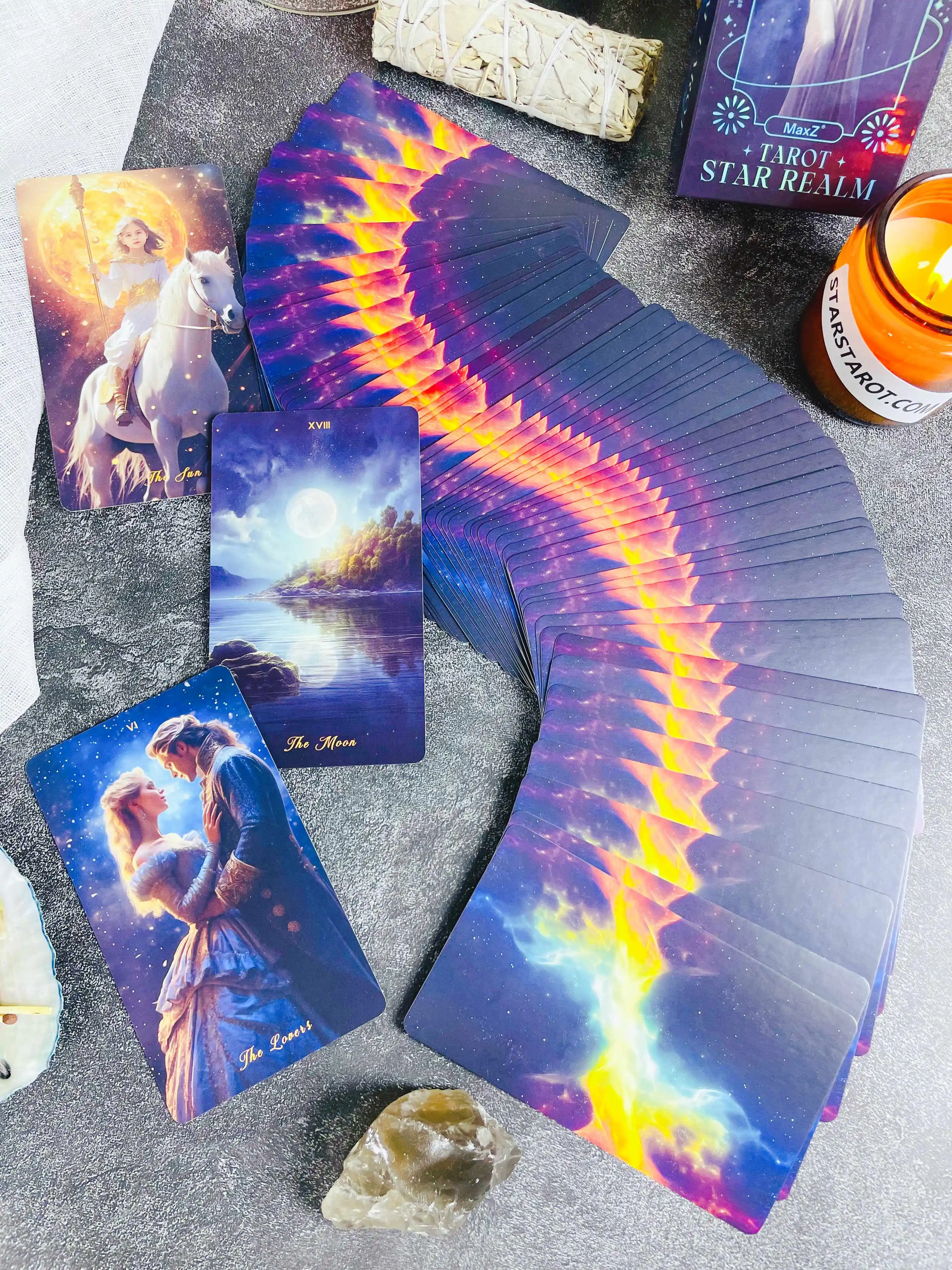 New Rider Waite Beginner Tarot Oracles Deck 78 Original Genuine Professional Star Realm Tarot Cards Spanish Russian Women Gift
