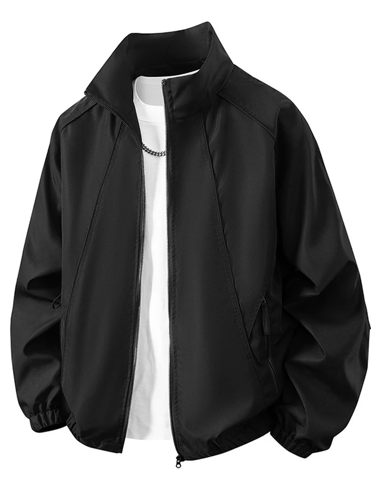 Casual Loose Men's Jacket 2026 Spring Autumn Hip Handsome Harajuku Style Korean Version Trendy Street Fashion Windproof Zipper