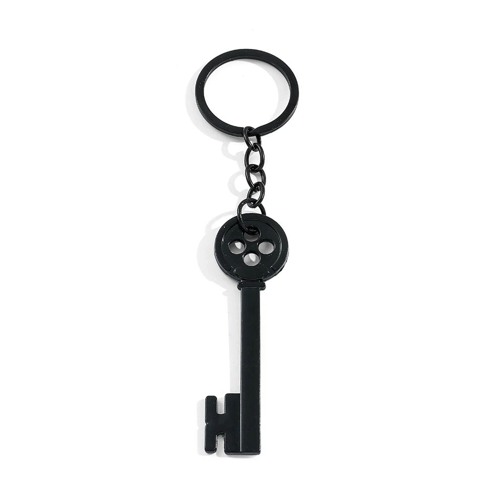 Coraline & The Secret Door Classic Anime Movie Key Pendant Keychain for Women Men Kids Fans Keys Holder Collection