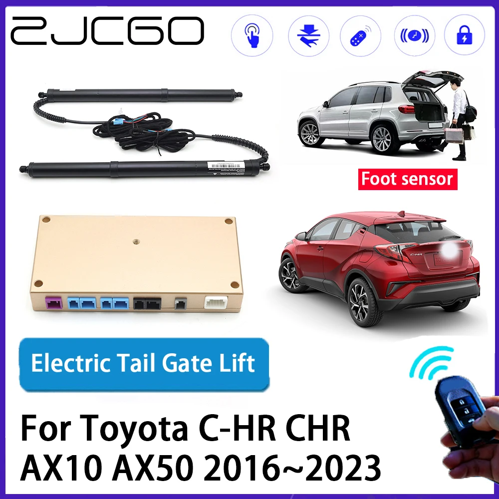 

ZJCGO Car Auto Trunk intelligent Electric Tail Gate Lift Automatic Tailgate Opener for Toyota C-HR CHR AX10 AX50 2016~2023