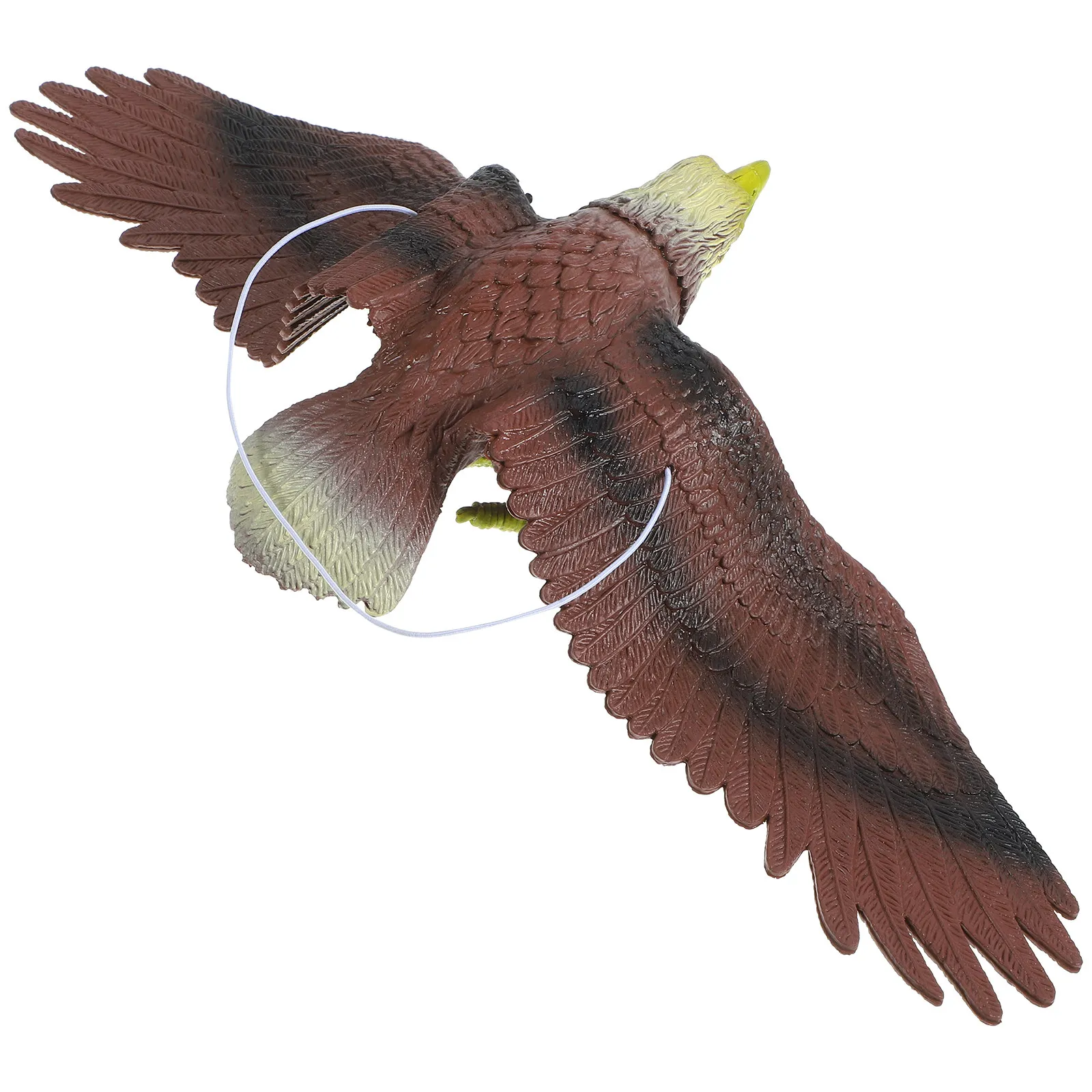

Realistic Plastic Eagle Deterrent Hanging Decor for Outdoor Indoor Use Garden Yard Lawn Balcony Patio Tree Rotating