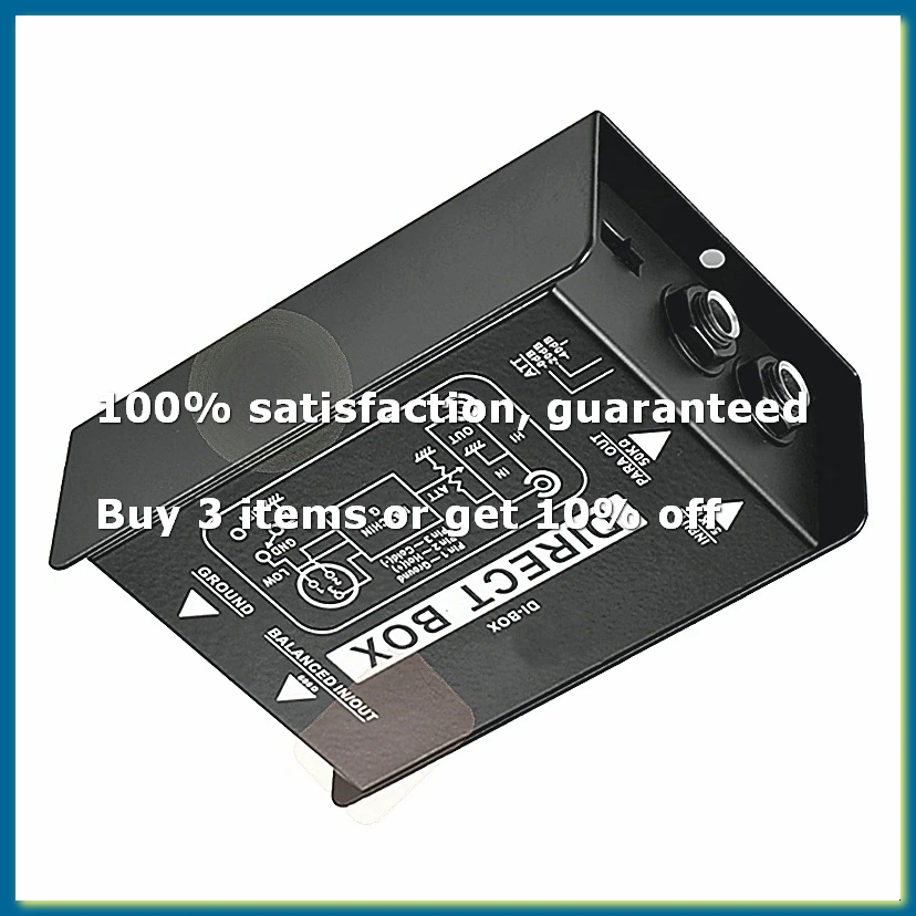 Passive Direct Box Single Channel Passive DI-Box Direct Injection Box Balanced & Unbalance Signal Audio Isolator-A20R