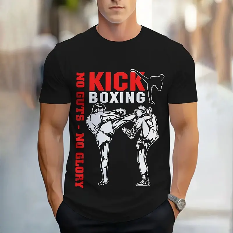 Summer Fashion Men\'s Sports Short Sleeve T Shirt 2024 New Outdoor Street Retro Round Neck Top Fight Club Extreme Sportswear