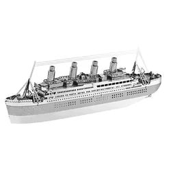 Titanic 3D Metal Puzzle model kits DIY Laser Cut Puzzles Jigsaw Toy For Children