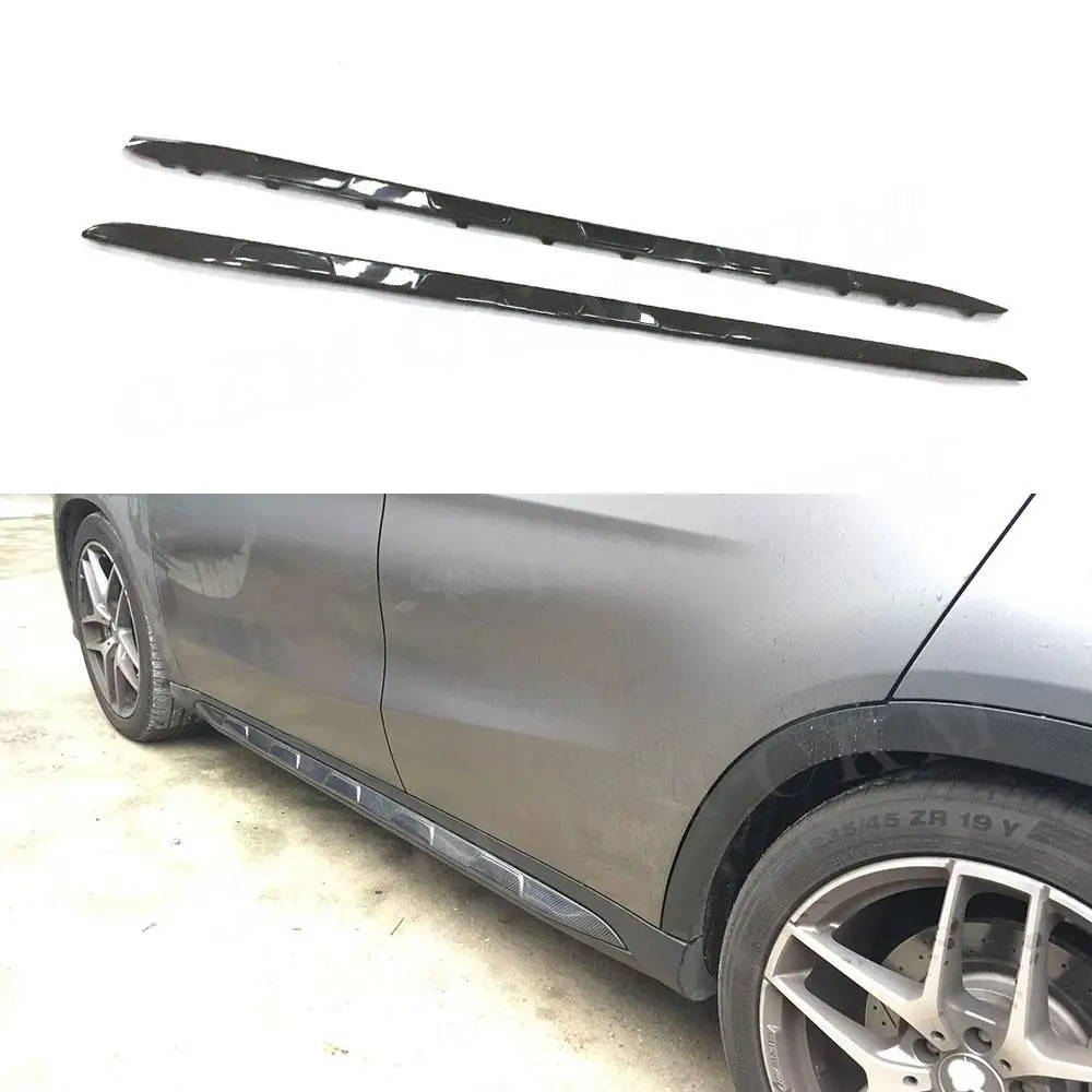 

Carbon Fiber for Mercedes-Benz GLA Class GLA45 AMG GLA200 GLA250 2015-2019 Side Skirts Aprons Side Bumper Extenstion Lip