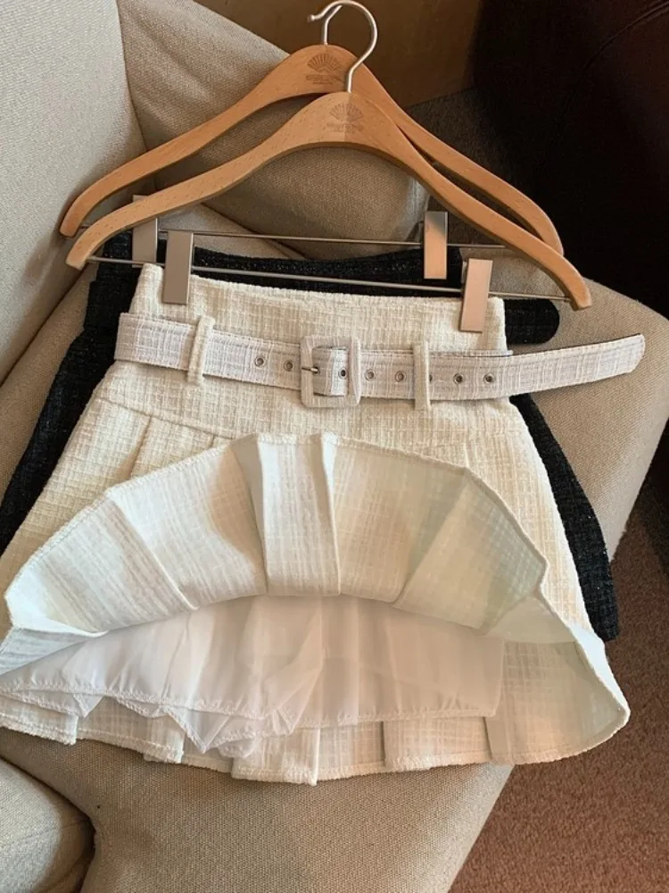 

Новая женская плиссированная юбка Bla Thiened для ранней весны, утягивающая, с высокой талией, в стиле A-Line, с защитой от просвечивания, в стиле Little Fragrance Wind