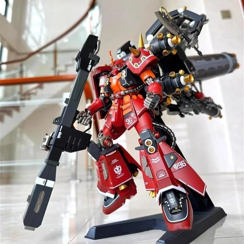 

Psycho Zaku HG 1/144 Scale Metal Plated Full Spray Assembly Model Kit Action Figure Collectible Toy for Gift