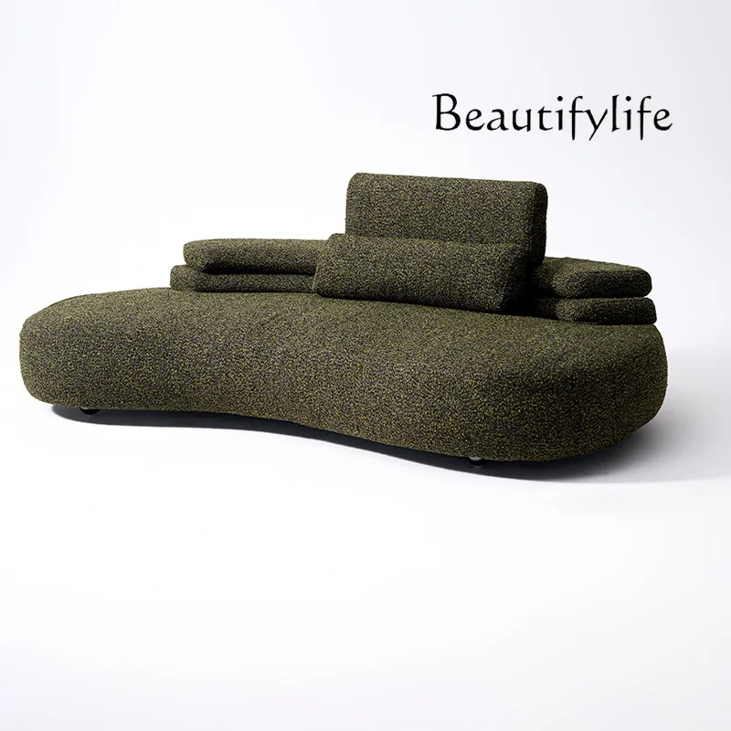 

Fabric sofa designer creative Nordic special-shaped clothing store arc designer high-end sense