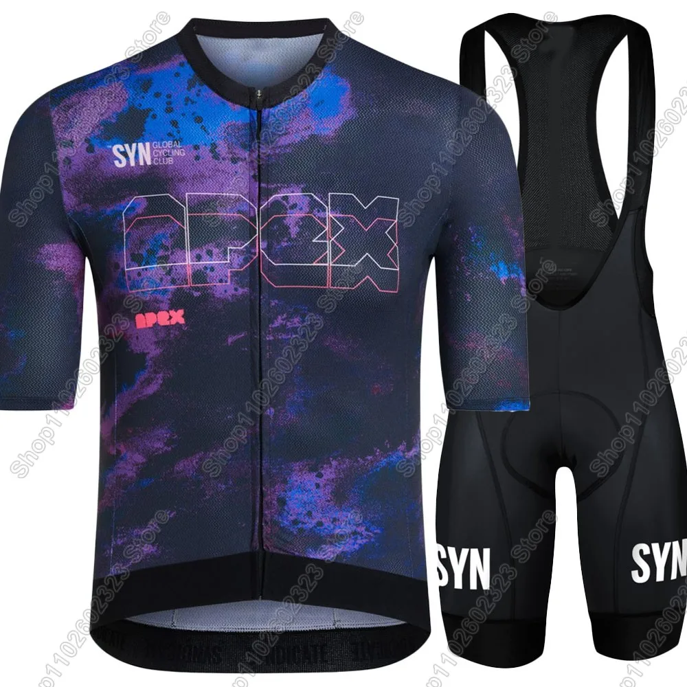 

Комплект велосипедного трикотажа Team SYN 2025 года, мужская летняя одежда для велосипеда, рубашки для шоссейного велосипеда, костюм, шорты для велосипедного нагрудника, MTB Ropa Maillot