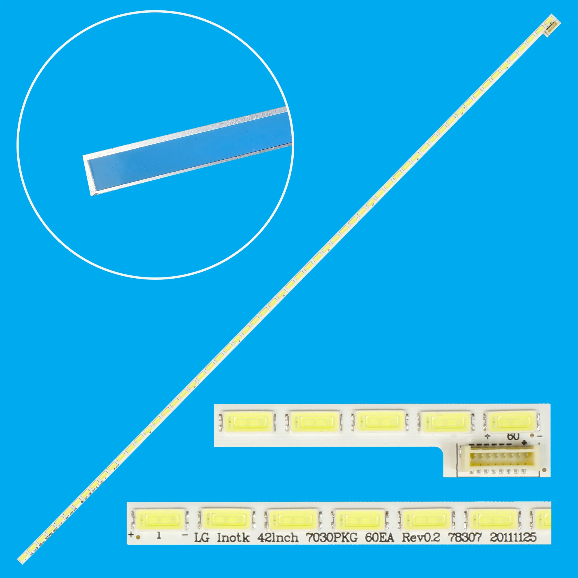 LED Backlight Strip For 42LS570T 42LS575 T420HVN01.0 74.42T23.001 7030PKG 60EA Rev0.2 42LS5600 42LS560T 42LS570S 42LS575S