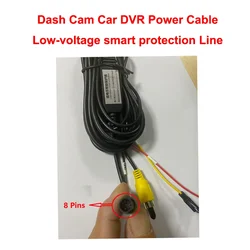 TIMACAM Car DVR Intelligent Control Line Parking Monitor Power Cable Dash Cam Video Recorder 2.6m Low Battery Protection Wire