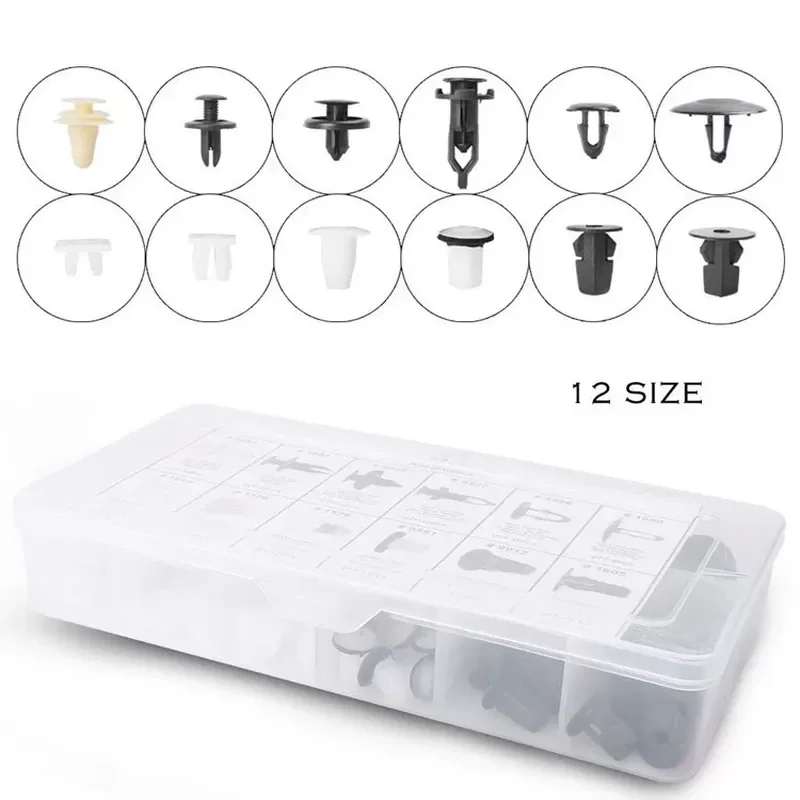 for Toyota 146 Pcs Car Body Clips Assortment Kit 12 Types Universal Bumper Retainer Fasteners Trim Panel Push Pin Rivets