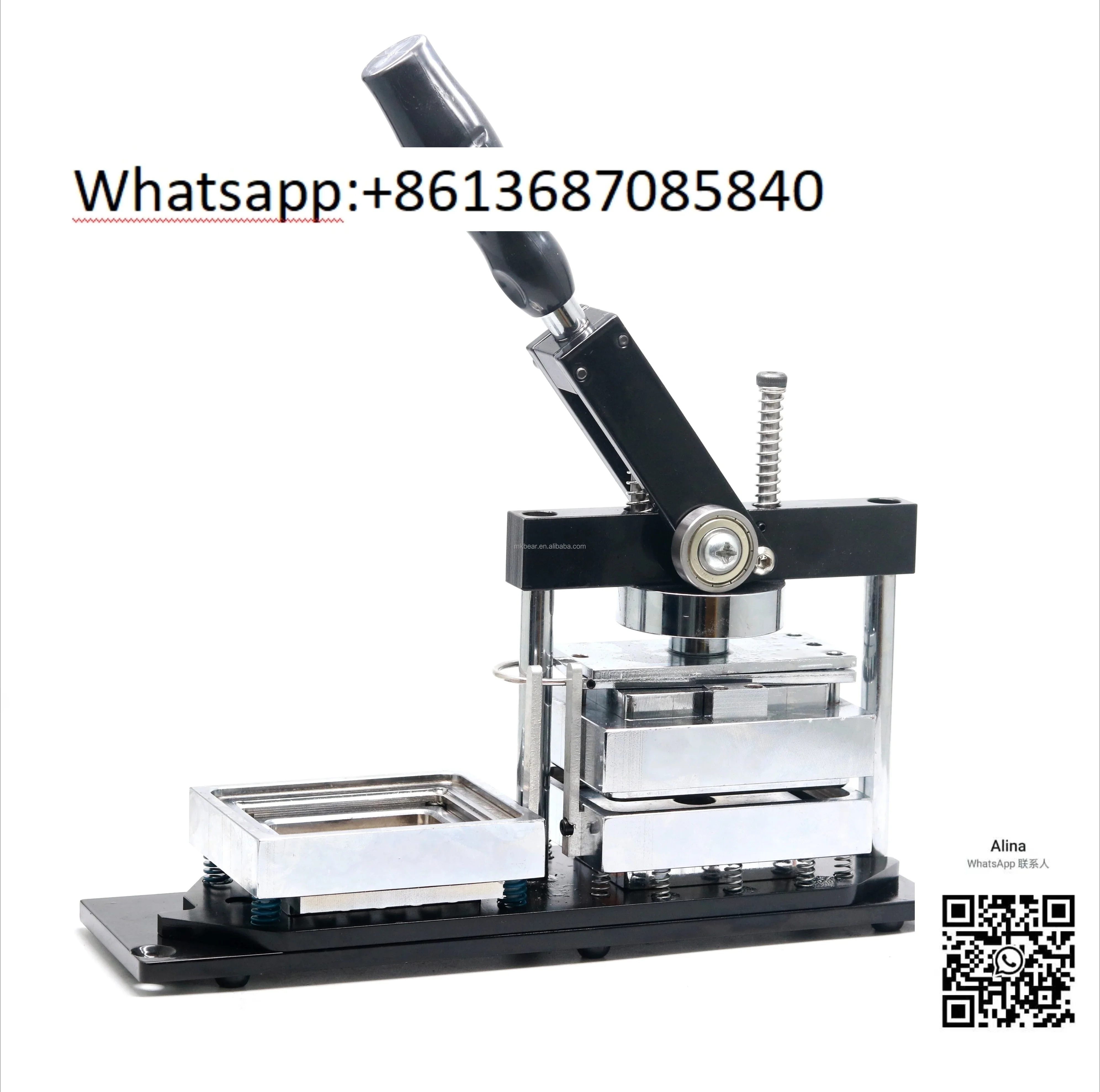 80*53mm Fridge Magnet Making Machine Rectangle Button Maker Kit with Cutter and 500pcs Materials