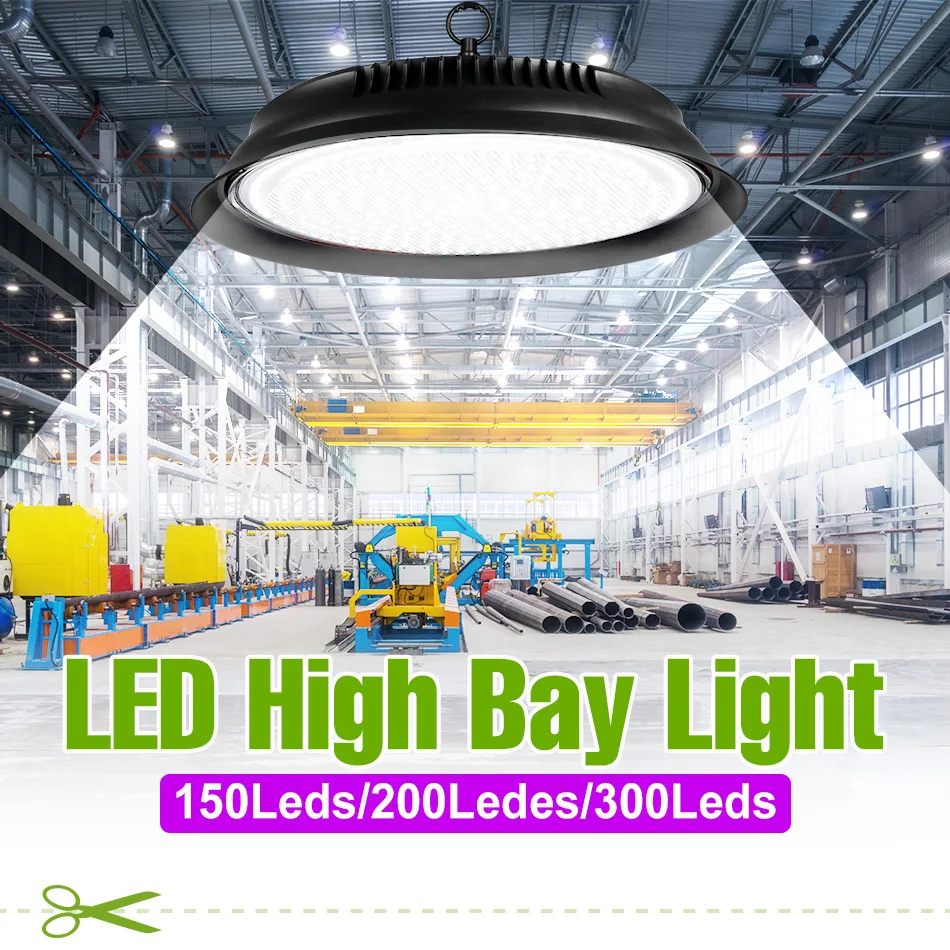 300W LED Indoor Ceiling Lamp AC220V Spotlight Blub Home Living Room Kitchen Bedroom Lighting AC110V No Flicker With US/EU Plug