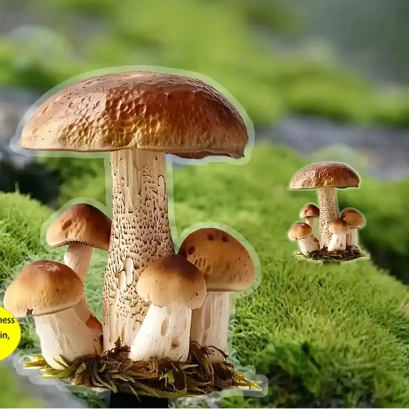 1PCS Small Mushroom Garden Decoration Pile Potted Decoration Accessories Suitable for Courtyard Decora Lawn and Gardening Decora