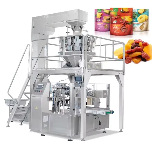 Multi-function Automatic High-Accuracy Motor-Driven Packaging Machine for Food Plastic Bags Stand-up Zipper Pouch Filling