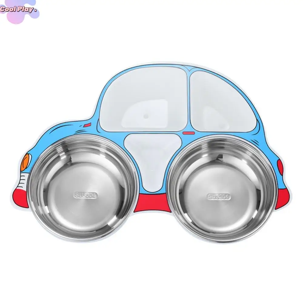 

Airplane Car Shaped Dinner Plate Creative Cartoon Children's Tableware Detachable Drop Resistant Feeding Food Tray