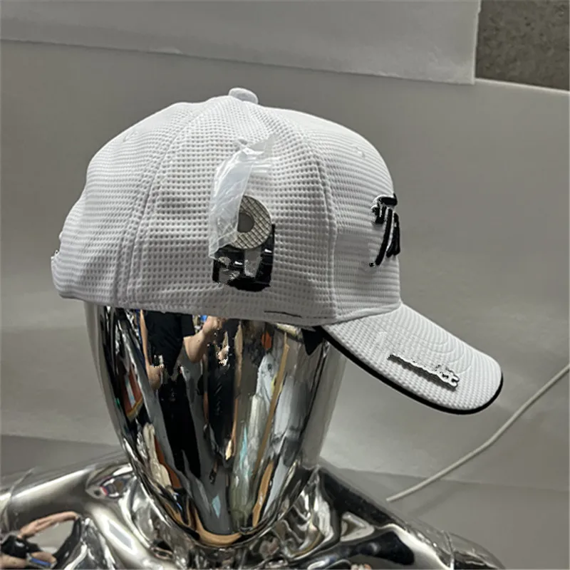 Golf Caps Adjustable Baseball Hats Outdoor Sport Duckbill Cap For Men Women breathable Sun Hat Embroidery Black White Golf Hat