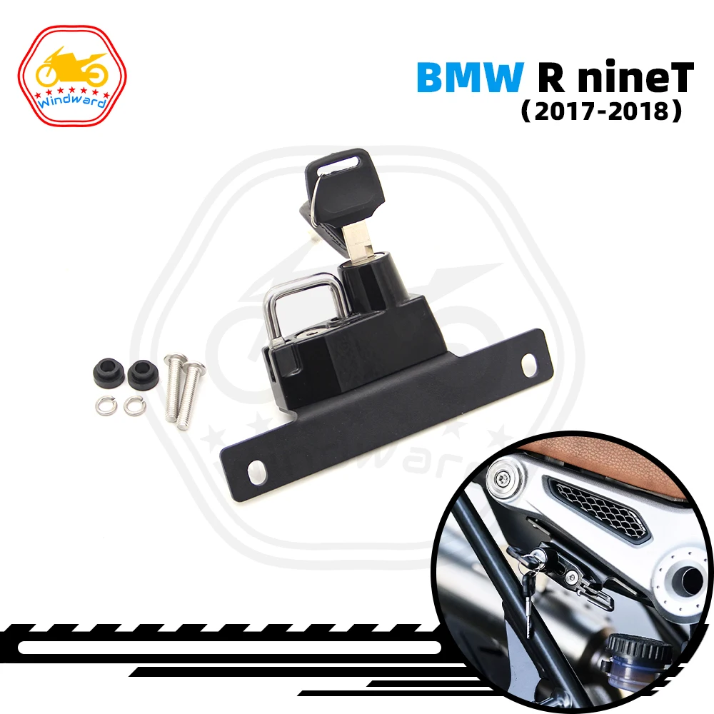

Motorcycle Helmet Anti-theft Safety Lock Password Lock Helmet Lock Right Fits For BMW R NineT 2014 2015 2016 2017 2018 2019