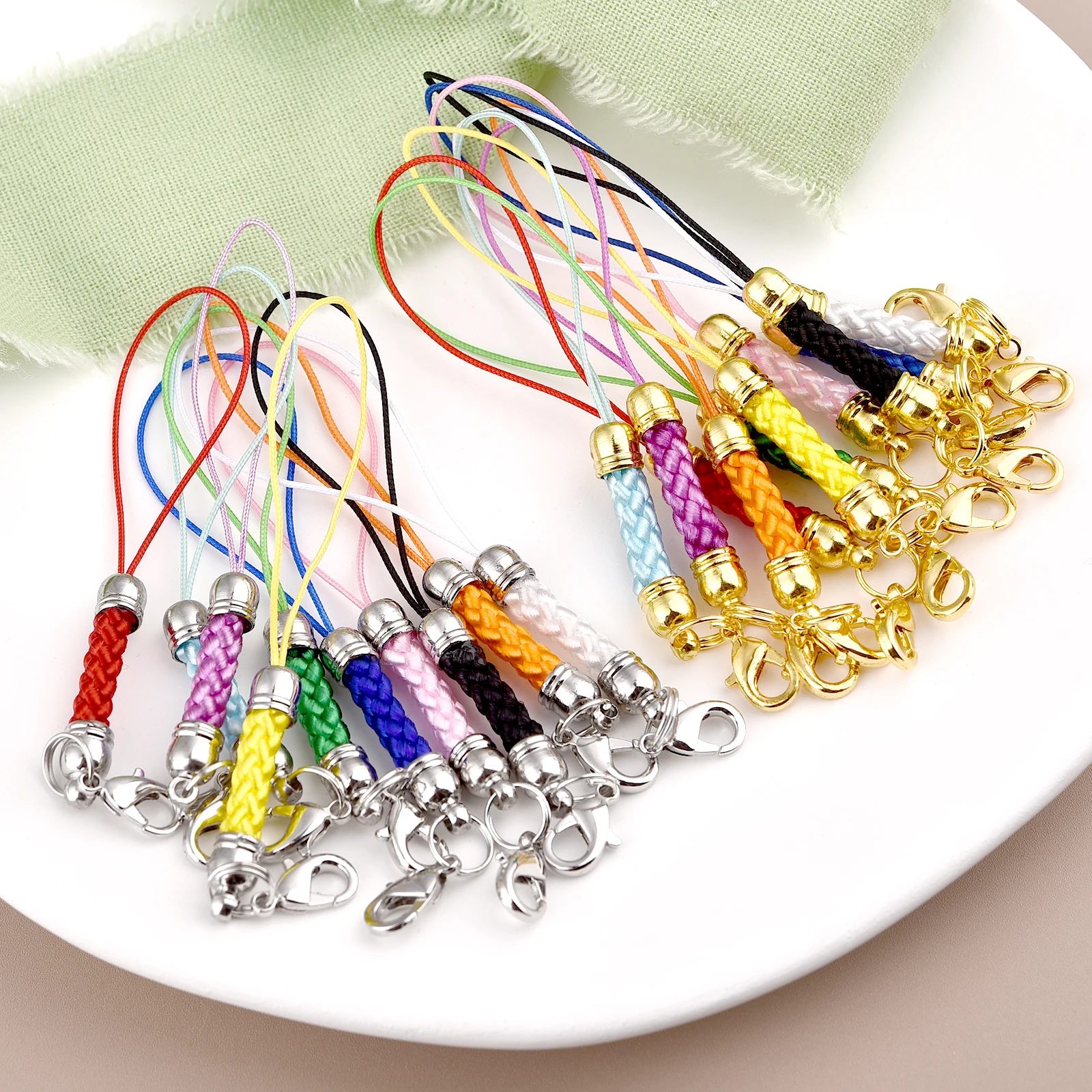 10Pcs/Lot Lanyard Lariat Strap Cords Lobster Clasp Rope Keychain Hooks Mobile Set Charms Keyring Pendant Key Ring Accessories - Image 2