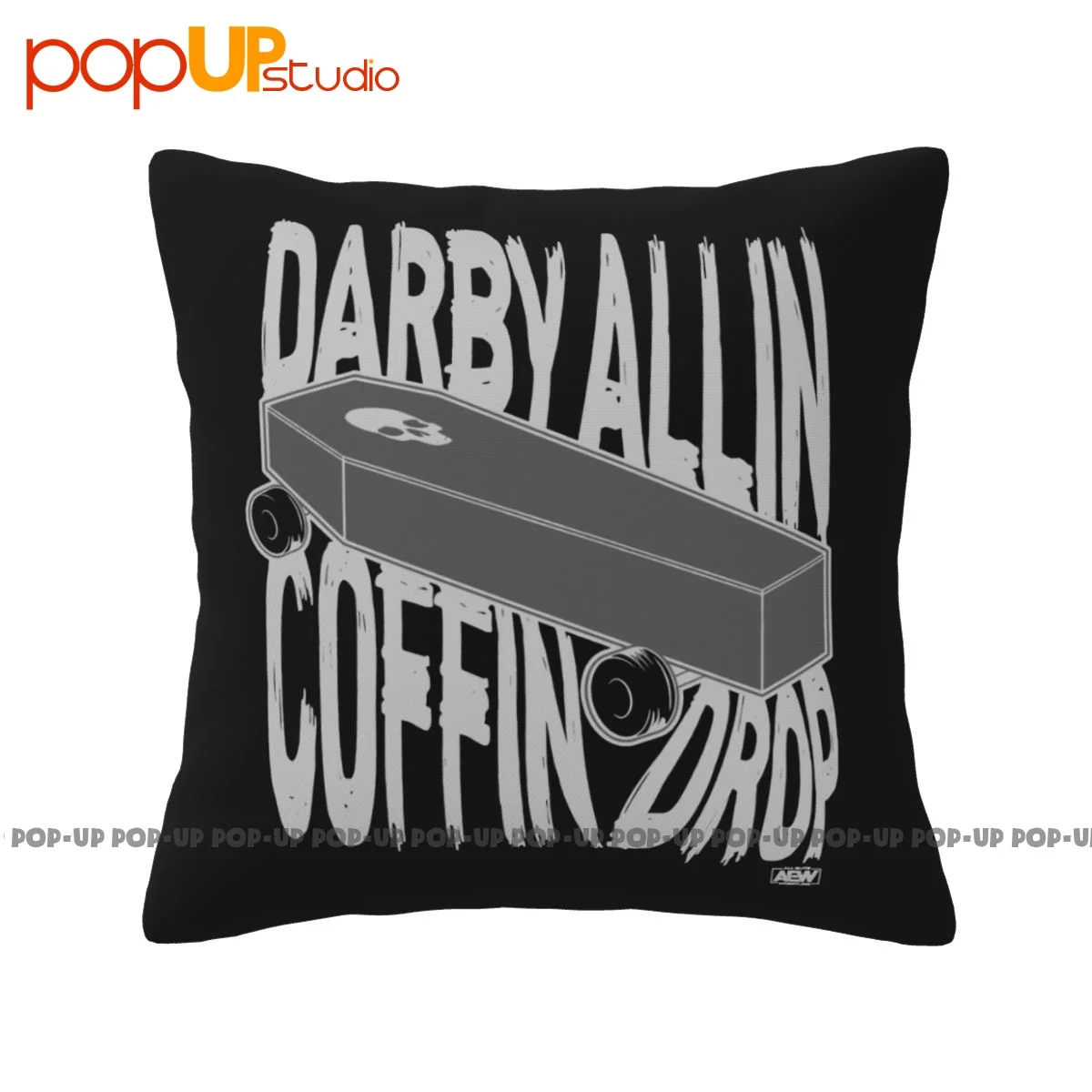 Best Aew-All Elite Wrestling Darby Allin Coffin Drop Pillowcase Throw Pillow Cover Bedding Breathable For Bedroom