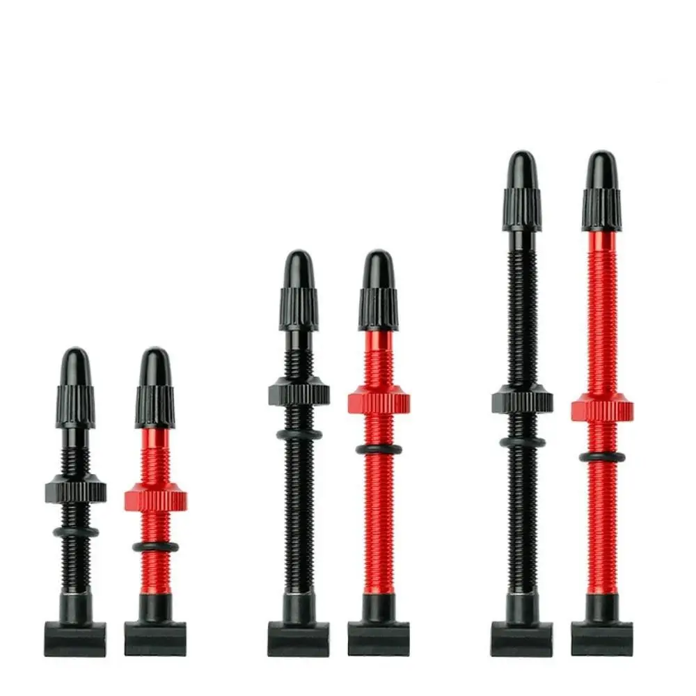 

Brass Core 45/60/80mm F/V Valve Nipples Anodized CNC-machined Tubeless Tire Valves Removable Aluminum Alloy Bike Rim Profiles