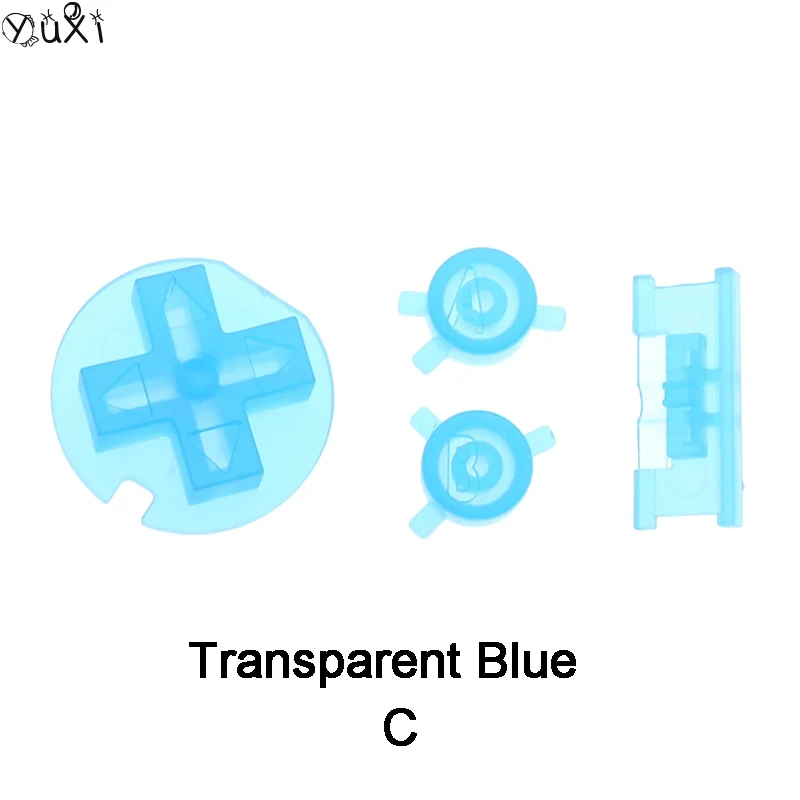 YuXi 1 Набор для GBC Gameboy, цветная Высококачественная Кнопка A B D-pad, кнопка управления направлением, запасные части, кнопка «сделай сам», Кнопка корпуса