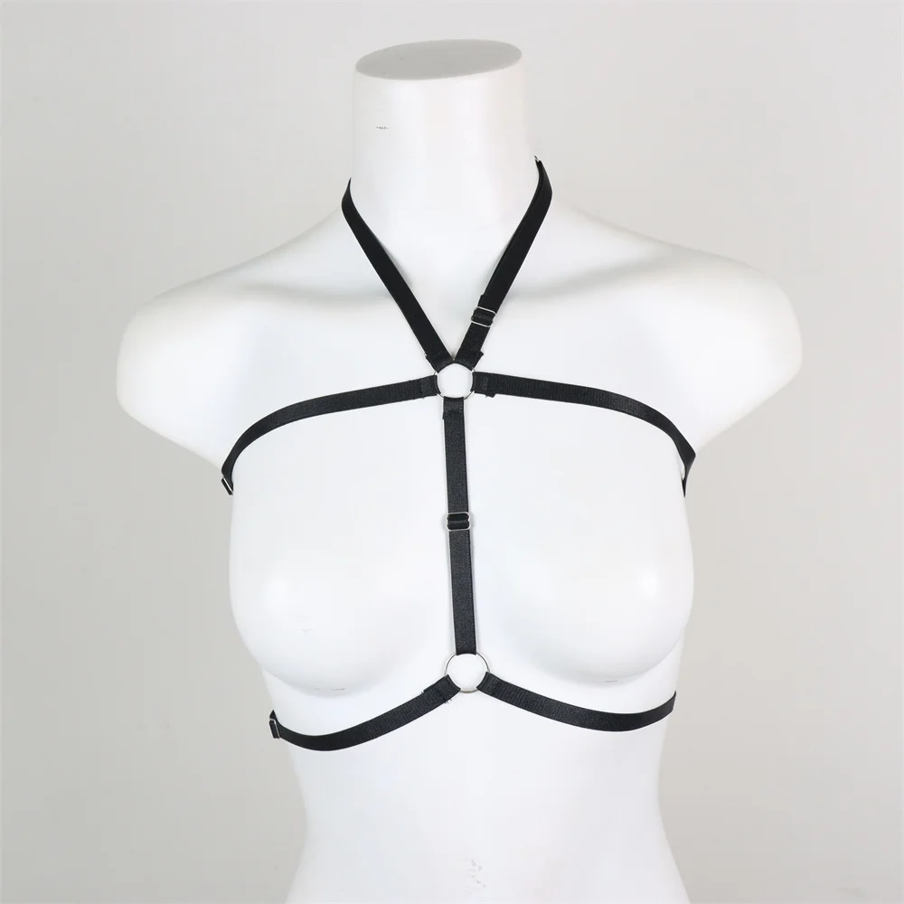 Cinturino Sexy da donna Harajuku Punk Gothic Wire Harness Bra scava fuori gli accessori della cinghia della biancheria intima cinghie della biancheria Sexy