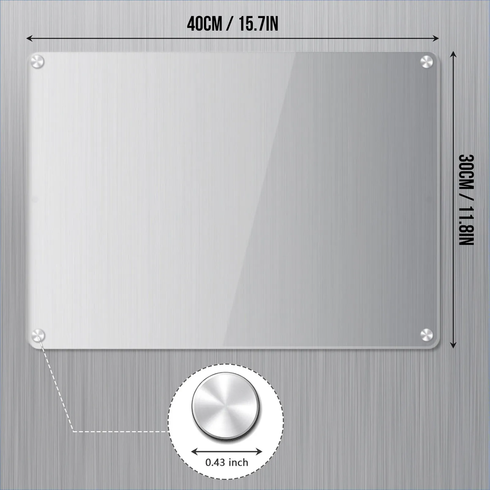 Acrylic Magnet Fridge Whiteboard Clear Dry Erase Refrigerator Planning Memo Board Kitchen Meal Planner Magnet Planning Board