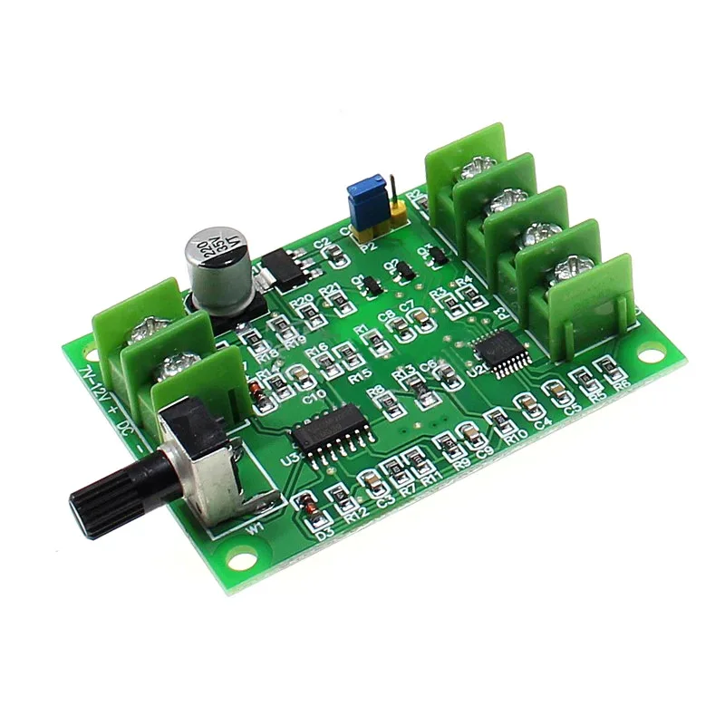 DC 7V-12V Brushless DC Motor Driver Controller Board with Reverse Voltage Over Current Protection for Hard Drive Motor 3/4 Wire