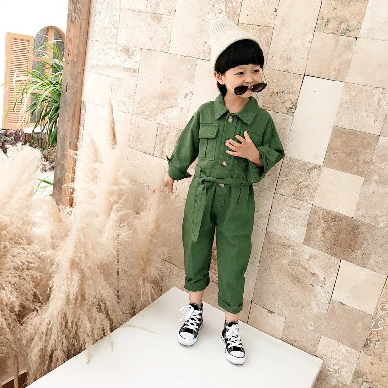 مجموعة أطفال للربيع والخريف بذلة رعاة البقر الجديدة للأولاد والبنات زاحفة للأطفال #6