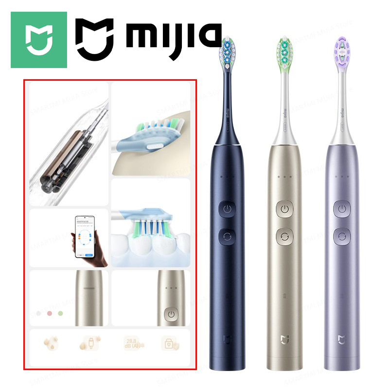  MIJIA Multi-Directional Oscillation Electric Toothbrush,IPX8,Smart 5 Modes, 30day Battery Life, App Control & Travel Lock 