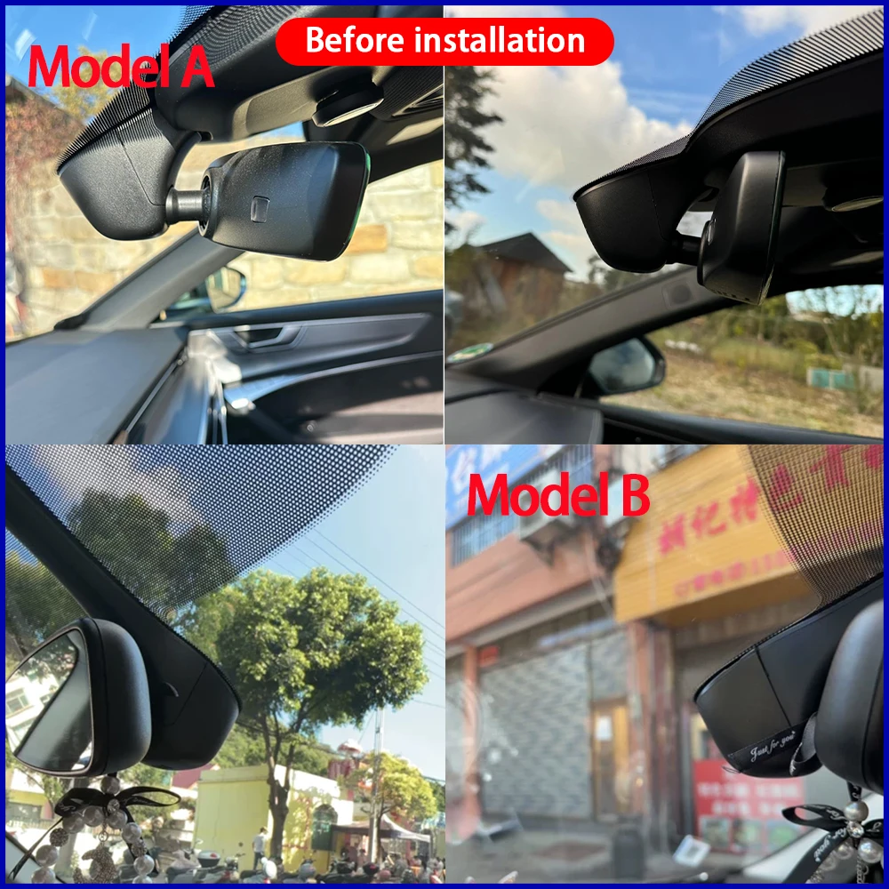 4K سيارة DVR داش كام واي فاي الجبهة كاميرا خلفية 24h رصد لأودي Q7 SQ7 4L 4M Q8 SQ8 RSQ8 e-tron e tron R8 TT TTS TTRS Mk2 8J