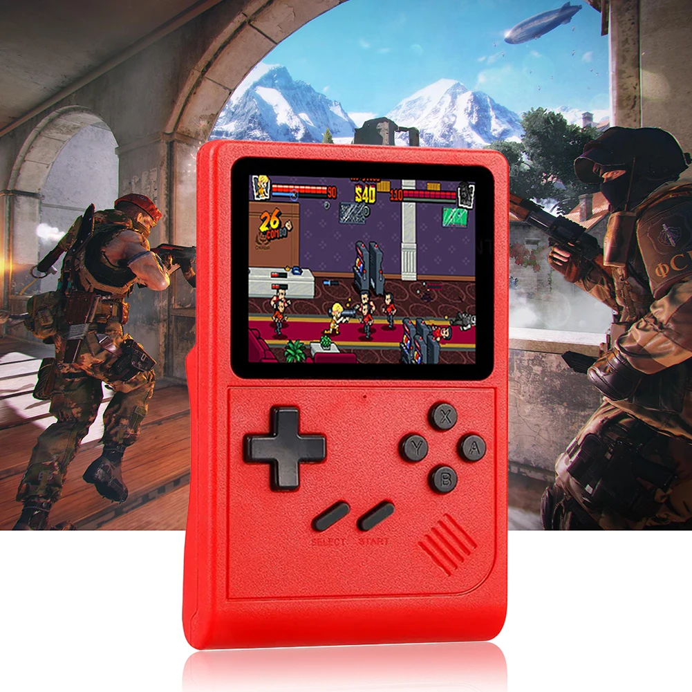 GB300 Handheld Game Console Built-in 8G 6000+ Games 3.0 Inch Screen TV Retro Video Game Console AV Output for Kids Adults