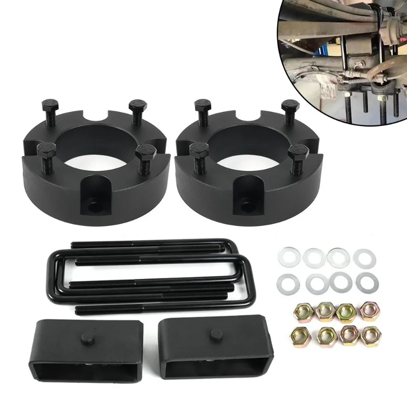 Car front wheel flange lift sleeve for 07-19 Toyota Tundra wheel heightening pad front 3 rear 2 