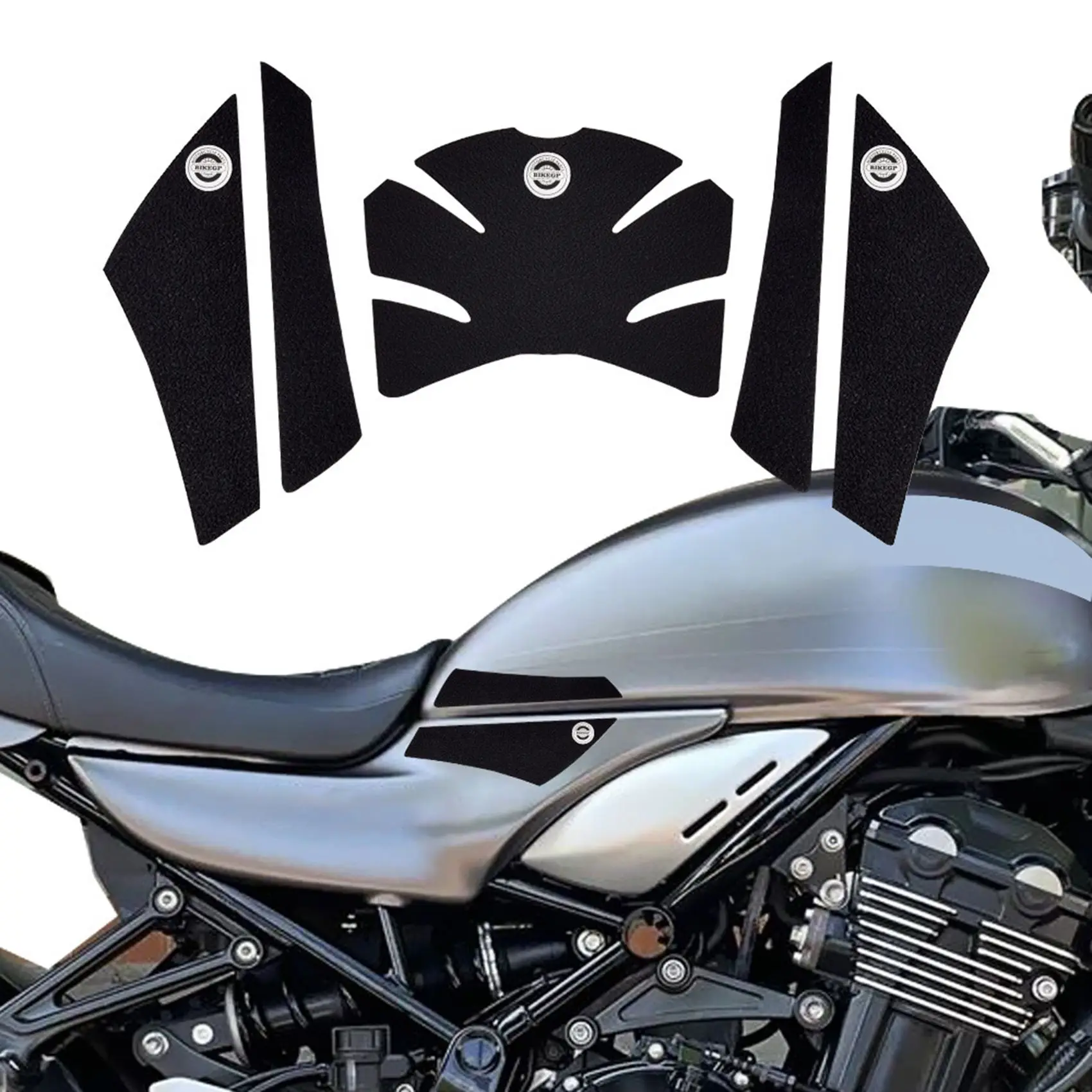 Motorcycle Gas Tank Pads Protection Fuel Tank Traction Pad Protector Decal Sticker for Kawasaki Z900Rs 2017-2022