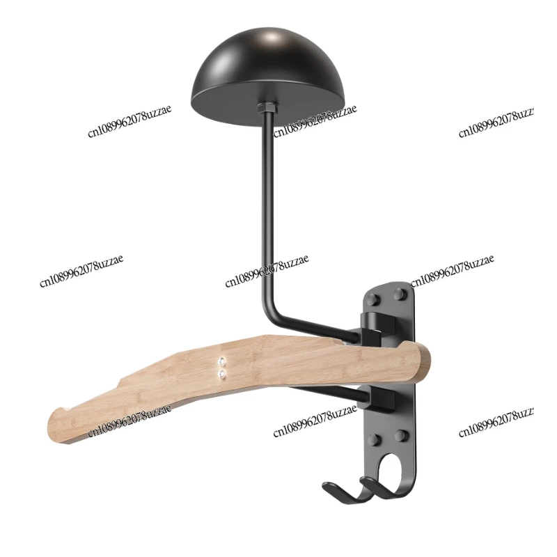 Wooden Motorcycle Helmet Shelf Wall Hanger Wall Hanger Helmet Display Rack Hook Motorsport Equipment Rack