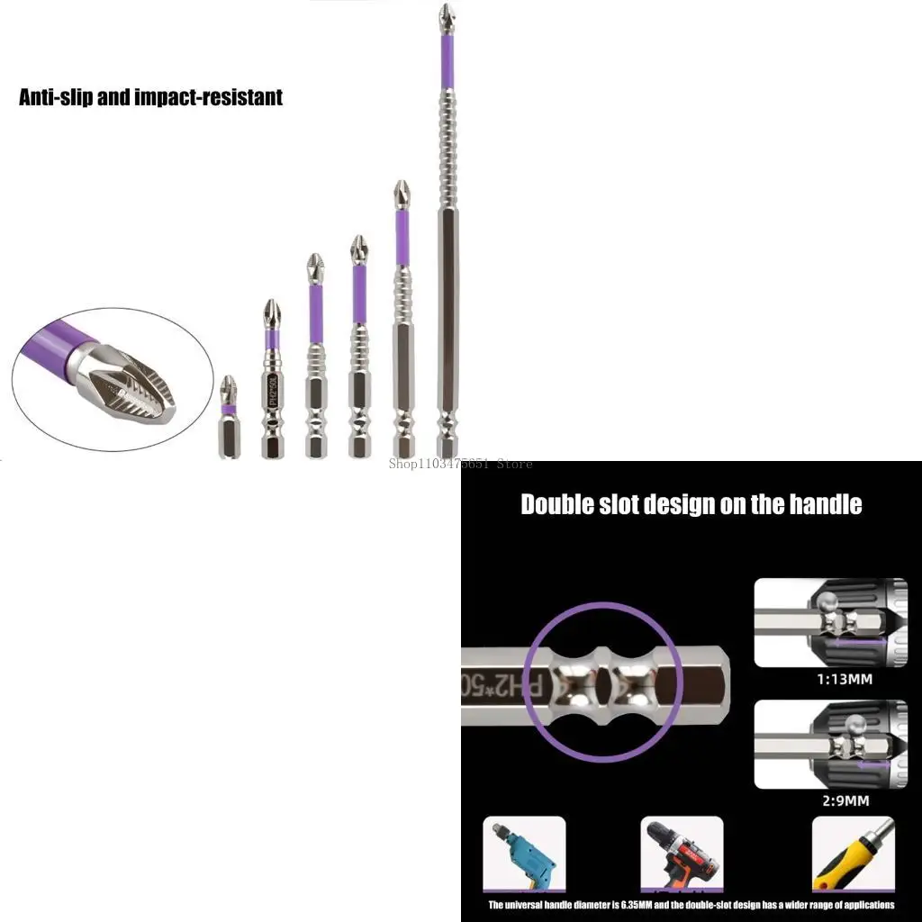 

6pcs k5 bit bit bit hank inclectement electric drill bint set wint drill Head