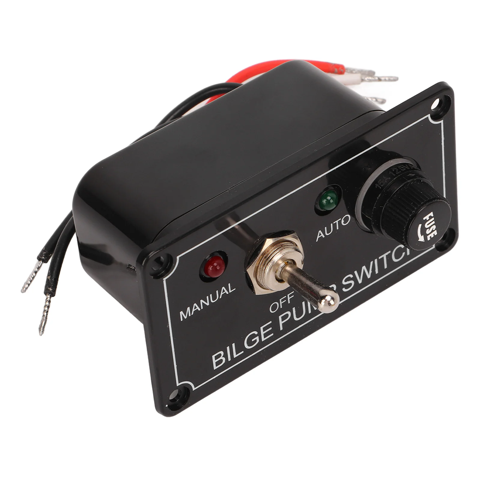 Bilge Pump Switch Panel 3 Way for Marine Boat Manual Off Auto Rocker Toggle Switch OEM Replacement Switch Panel