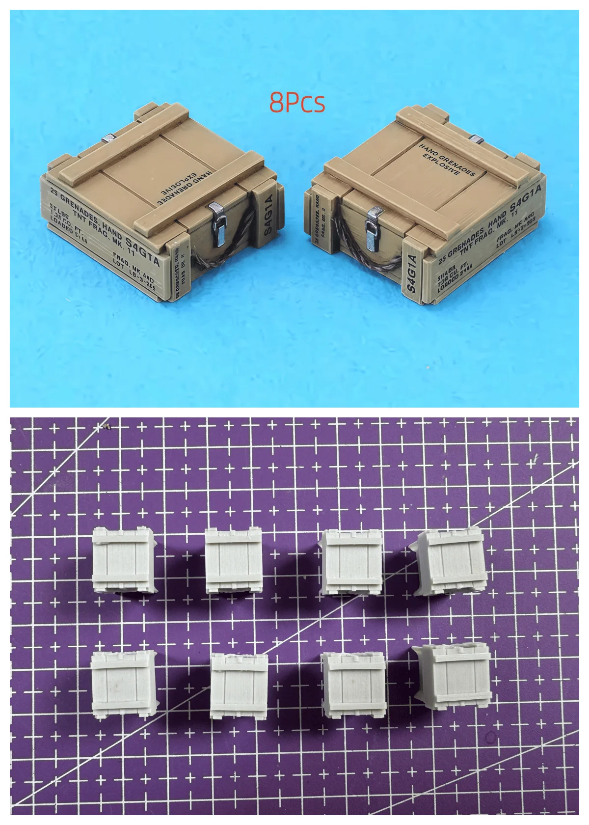 

1/35 Cast Resin Model Assembly Kit, GK, MK.2 Deposit, Unpainted Needs To Be Assembled (8Pcs)