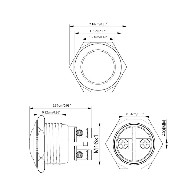 Praktischer Metallknopf-Ersatz, stabiler Metallknopf, DIY-freundlicher Metallknopf, zuverlässiger Metallknopf für Türklingel