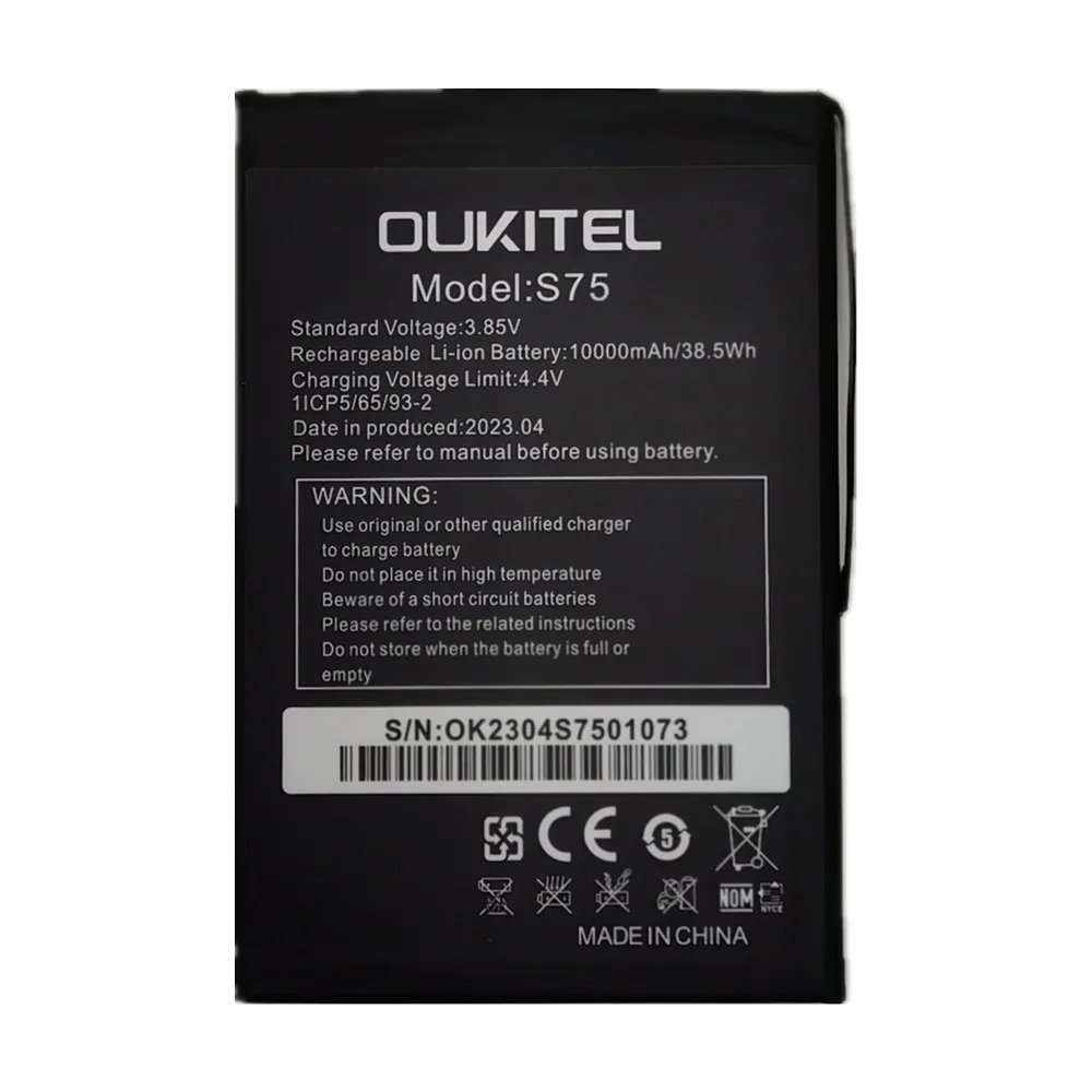 10000mAh Phone Battery For Oukitel WP6 S75 Batteries + Free Tools