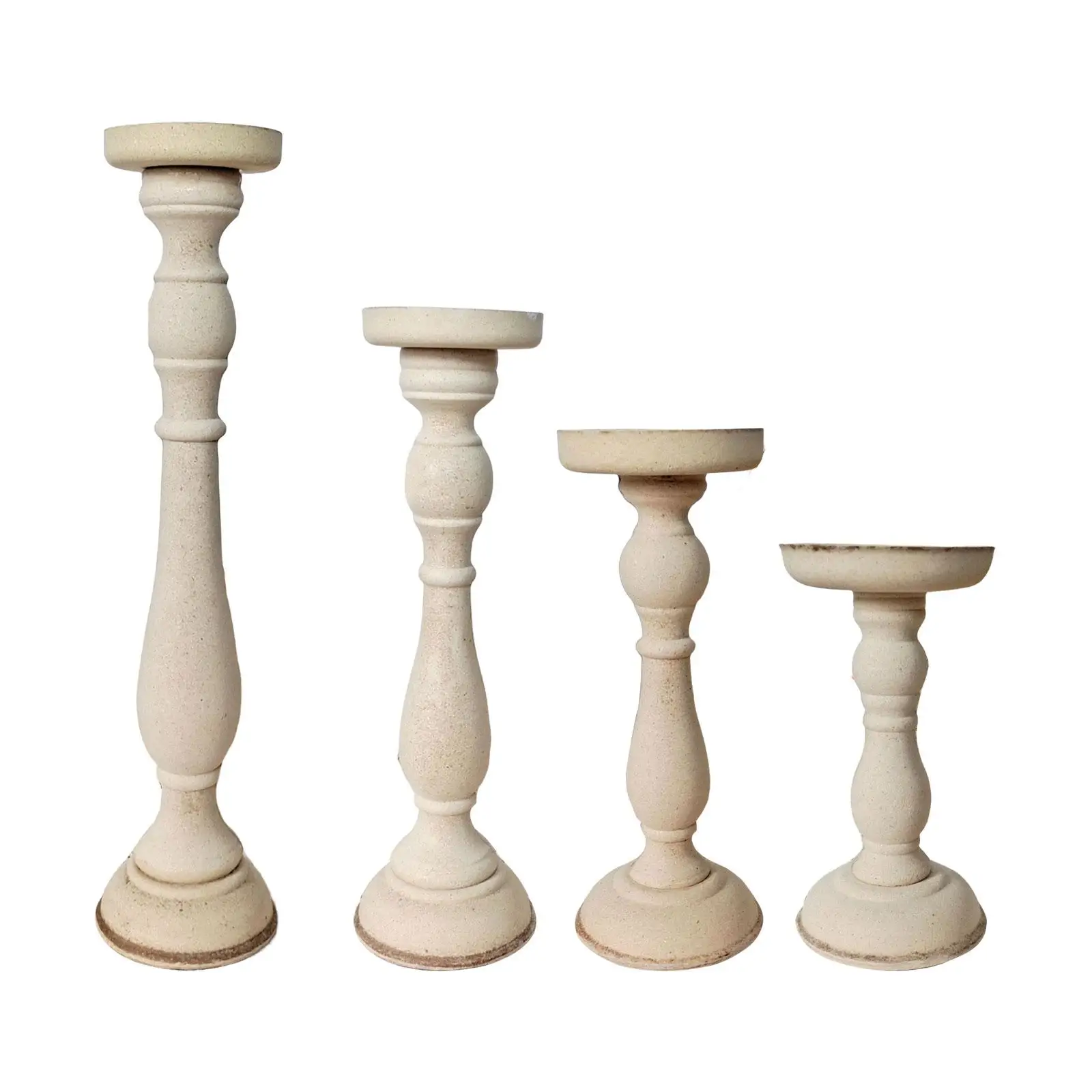 Wood Candlestick Stand Table Centerpiece Photo Props Pedestal Ornament Pillar