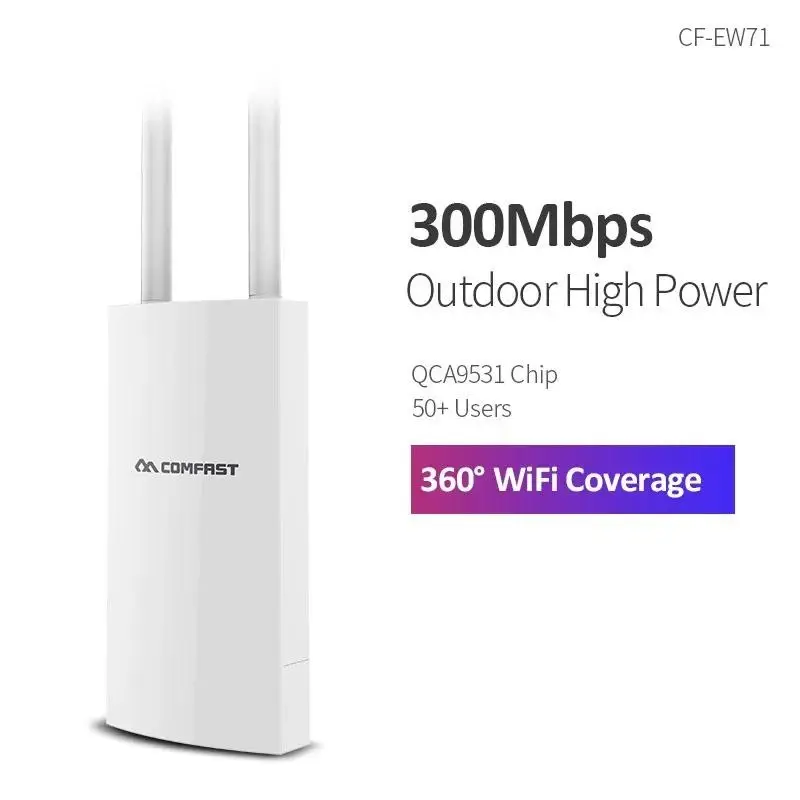 New! AC1200 Outdoor Access Point High Power 2.4G 5GHz Gigabit Router AP Repeater Long Range WiFi Antenna For Street Garden