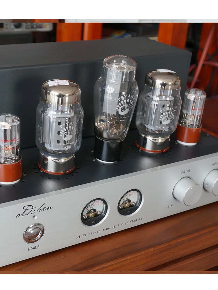 OldChen KT88-K1 Tube Amplifier Class A HIFI LaoChen Audio Amp Handmade Scaffolding