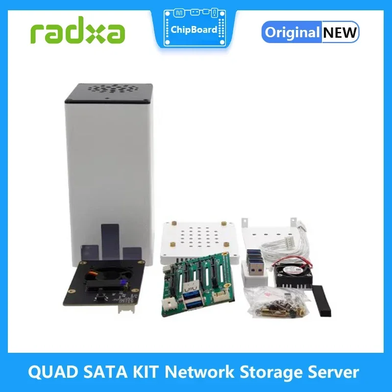 QUAD SATA HAT KIT Network Storage Server KIT RASPBERRY PI 4