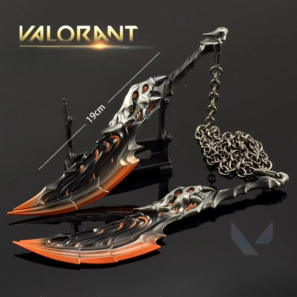 19 ซม.Valorant อาวุธ Chaosfire ใบมีดเกมโลหะระยะประชิดเทรนเนอร์อาวุธรุ่นเครื่องประดับหัตถกรรมของขวัญของเล่นคอลเลกชัน