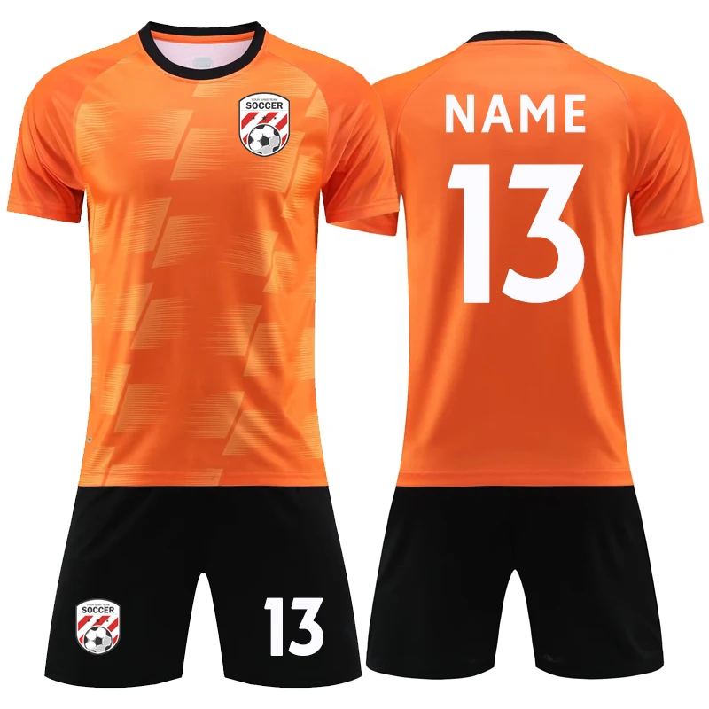 Soccer Jersey Set Custom Blank Men Football Uniforms Suit Summer Team Club College Match Training Shirt Breathable