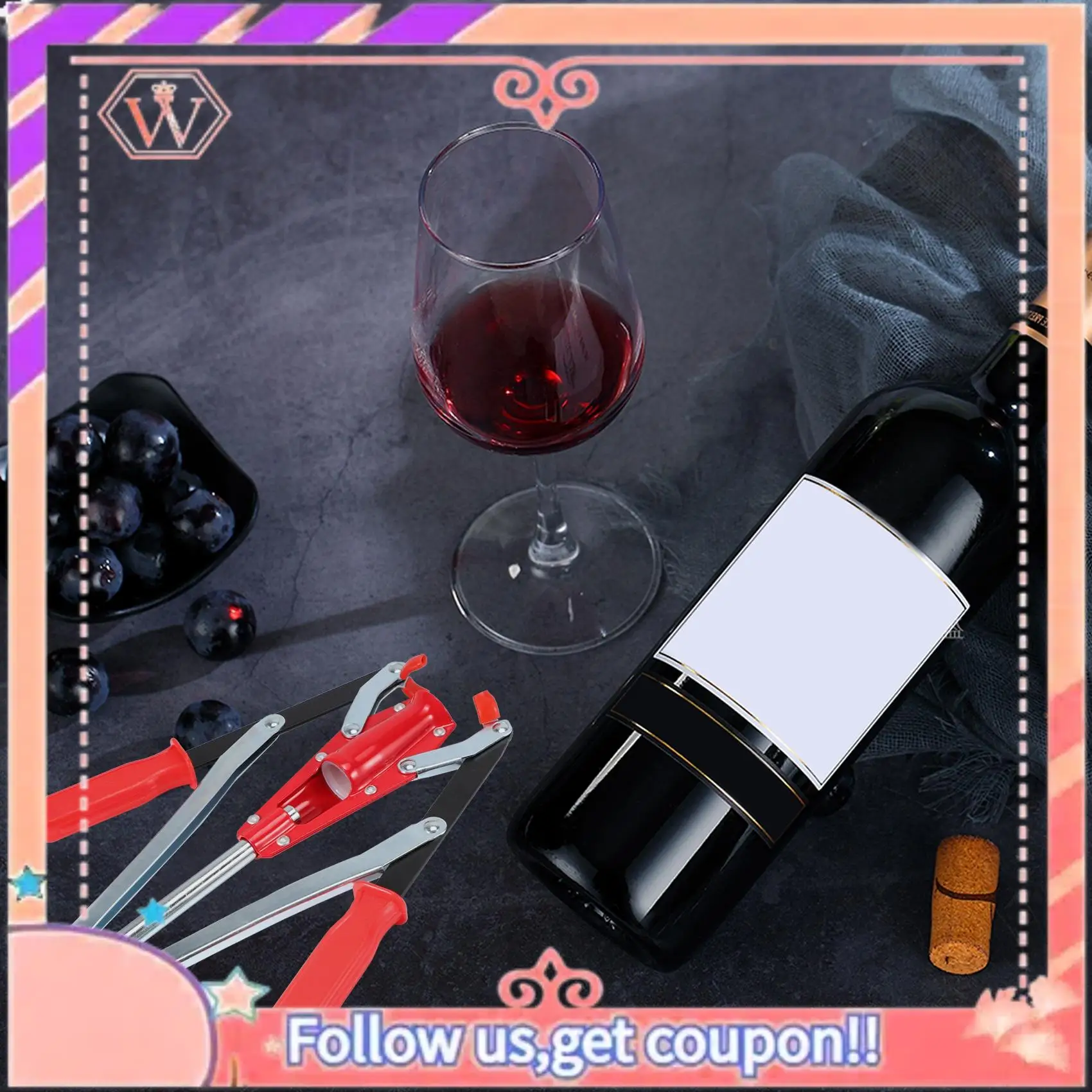 Upgraded Double Lever Hand Corker Wine Bottle Corker With 2 Handled Corking For Homebrew Wine Making